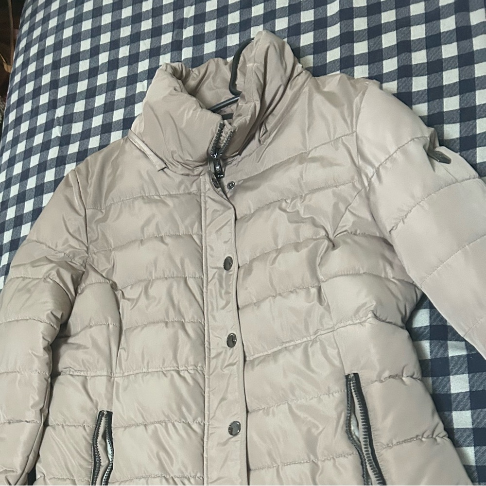 Women's Tan Puffer Jacket